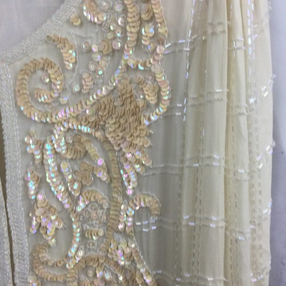 Vintage Swee Lo Silk Sequin Hand Beaded Jacket M - Picture 7 of 12